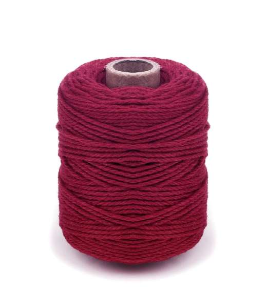 Cordino in cotone colorato 50 mt ROSSO